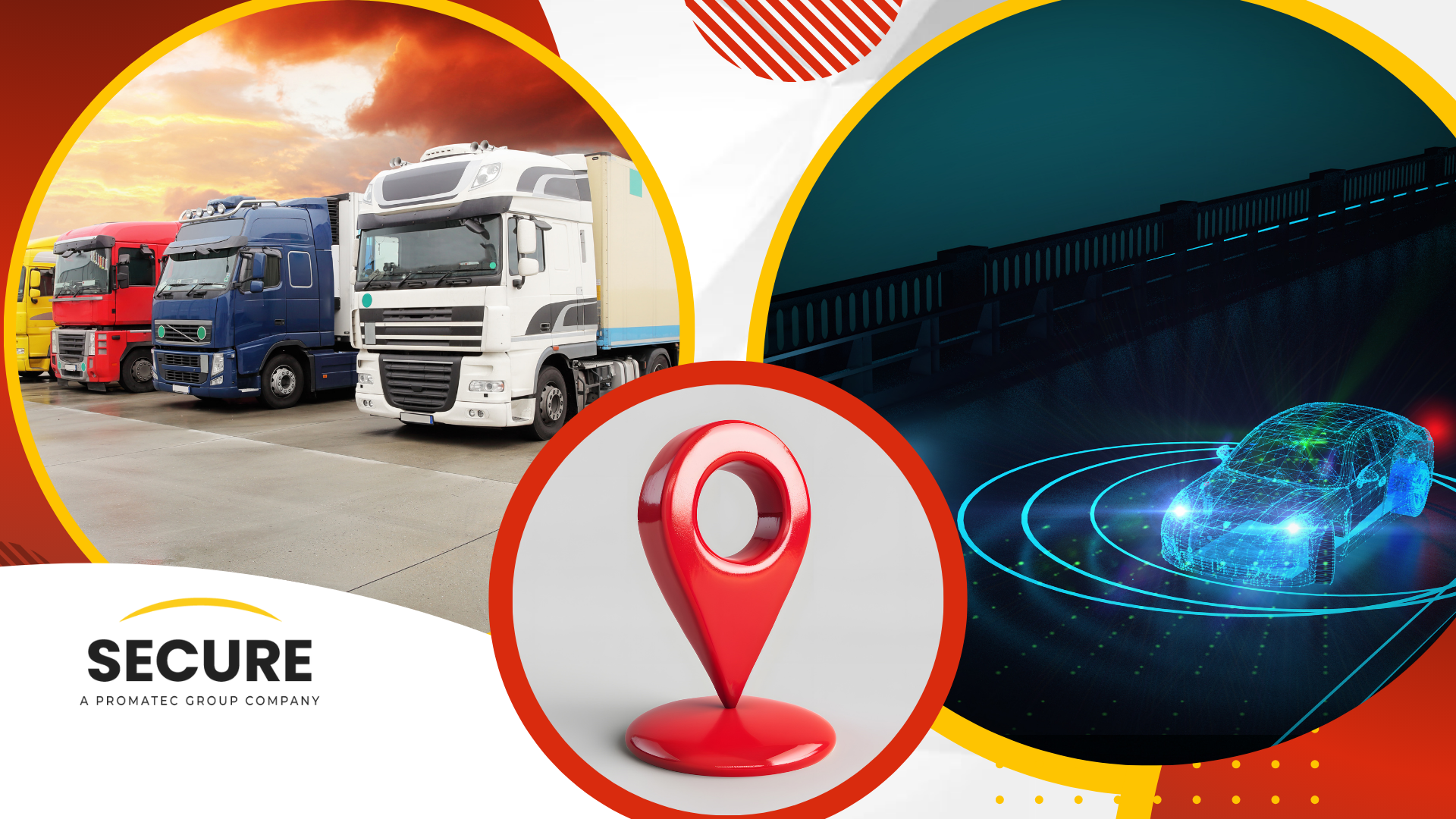 Fleet tracking interface showing live vehicle feeds